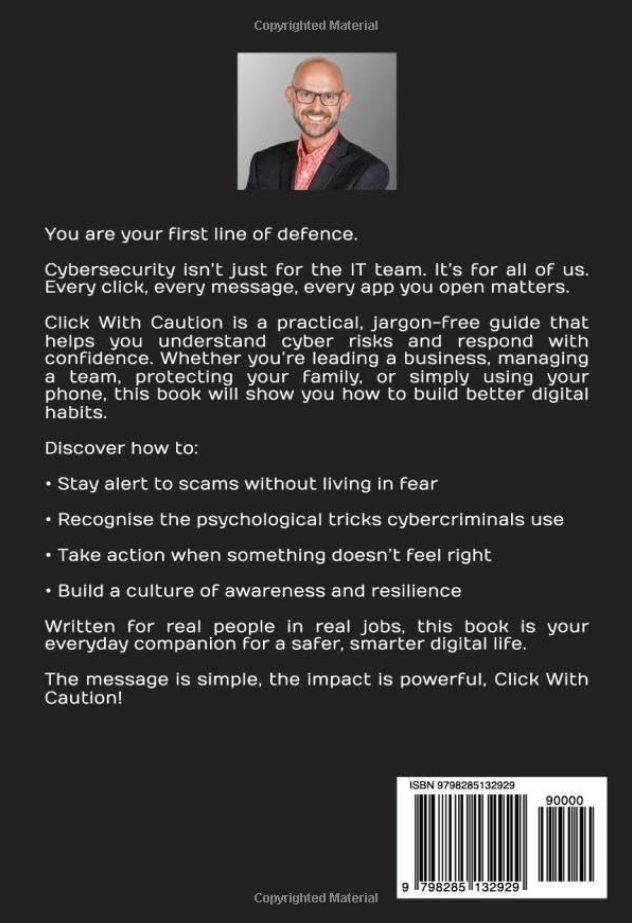 Click With Caution! back cover